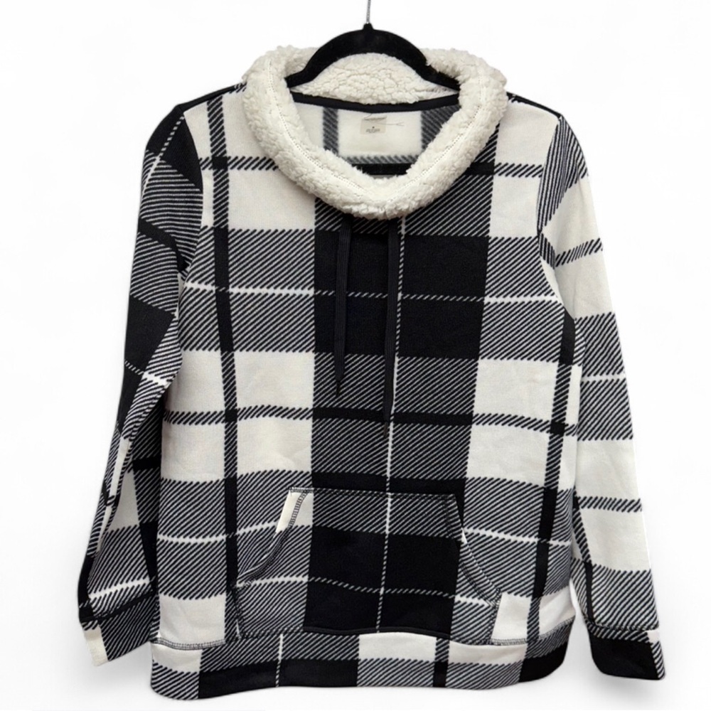 St. John’s Bay Active Plaid Pullover – Women's Small - Picture 2 of 8